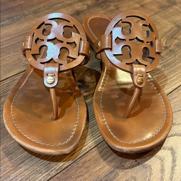 Tory Burch Miller Calf Leather Sandals - Picture 4 of 12
